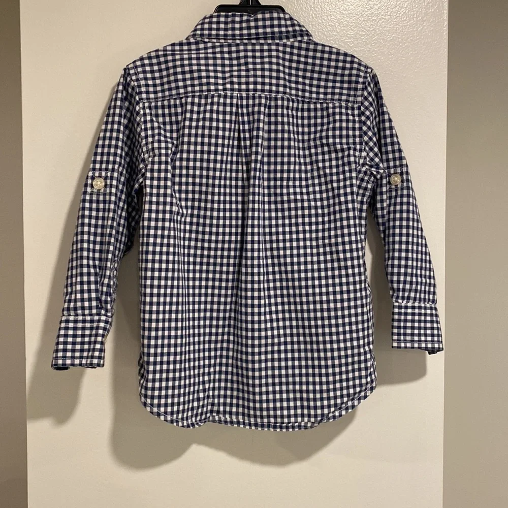 SALE❗️❗️❗️Baby Gap blue and white gingham button down   18-24 months